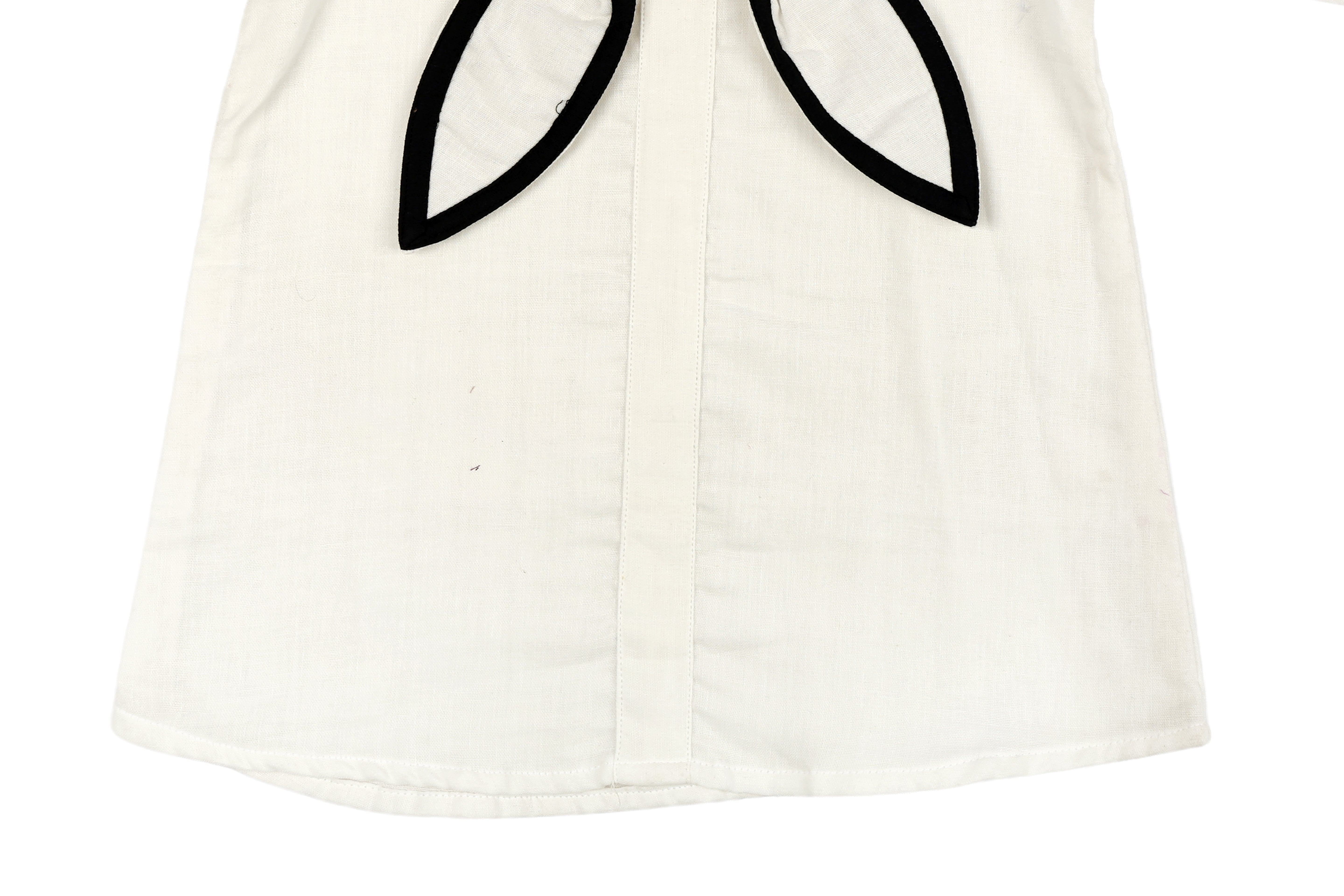 Noir Bow Cotton Shorts Set