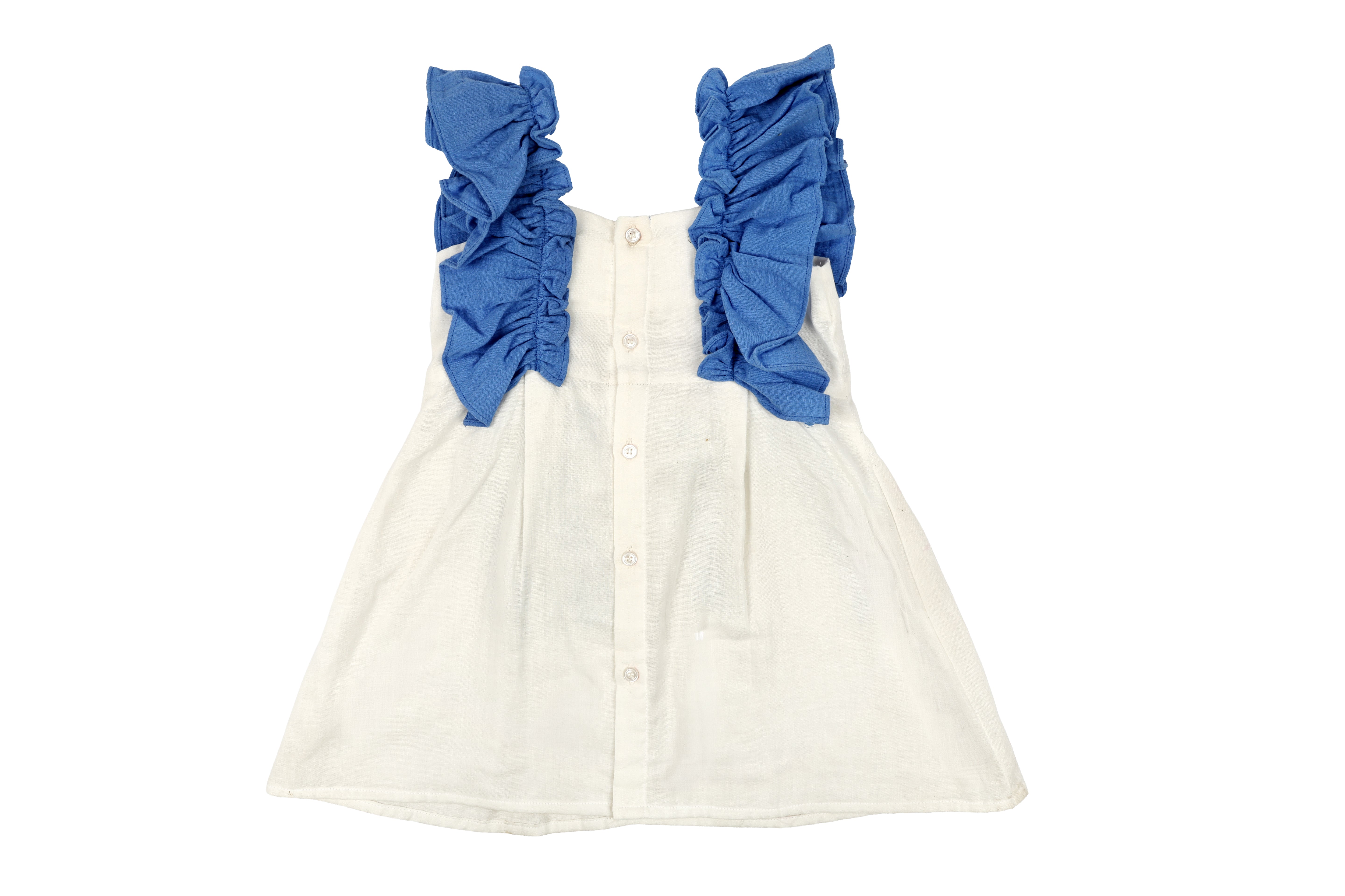 Blue Ruffle Bow Dress