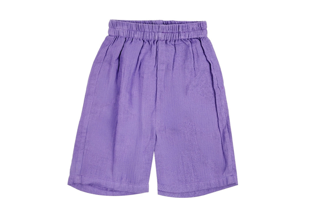 Lilac Breeze Cotton Shirt & Shorts Set