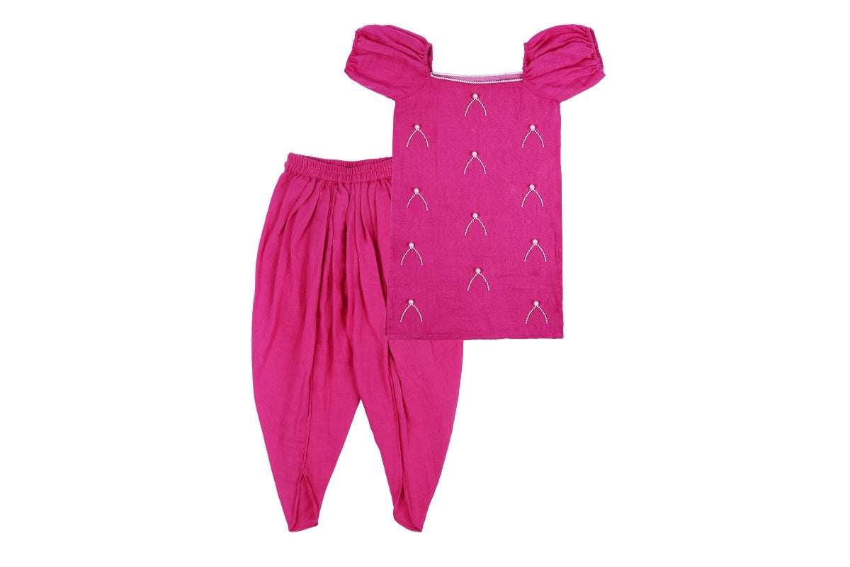 Rosy Charm Cotton Co-ord Set