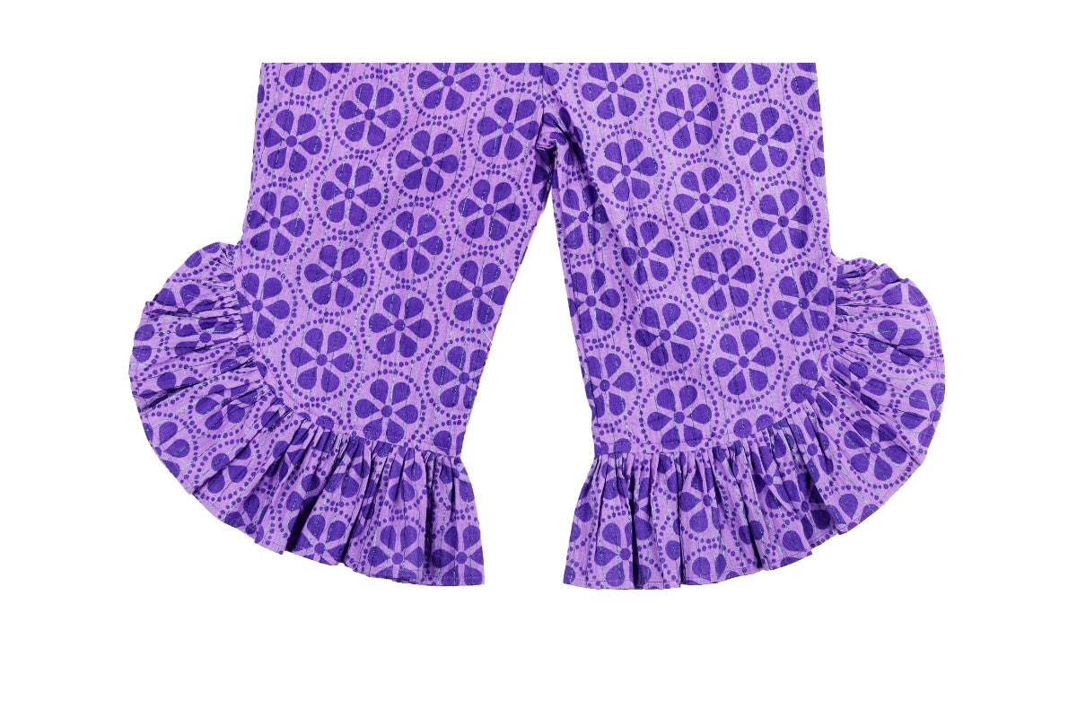 Lavender Breeze Cotton Frill Top