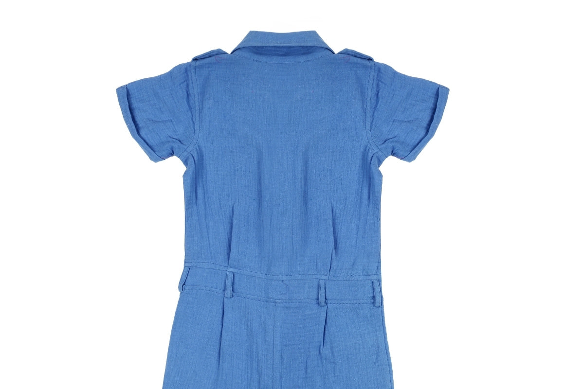 Ocean Utility Cotton Playsuit