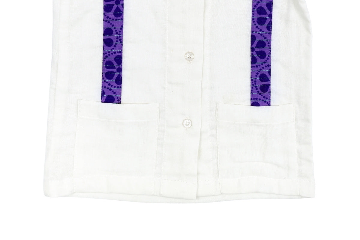 Lilac Breeze Cotton Shirt & Shorts Set