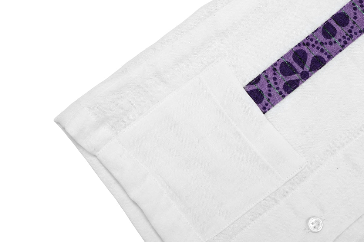 Lilac Breeze Cotton Shirt & Shorts Set