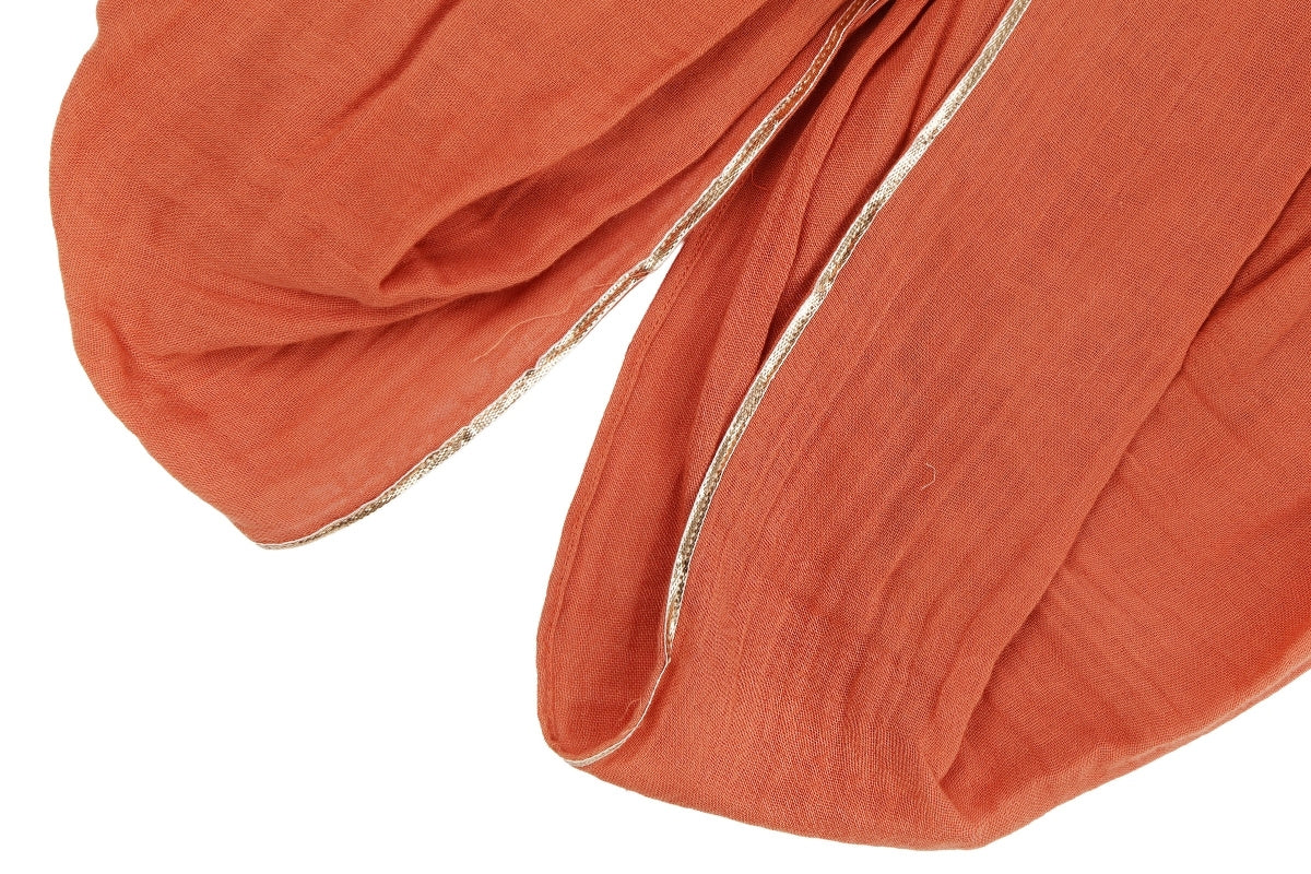 Rust Heritage Cotton Kurta & Dhoti Set