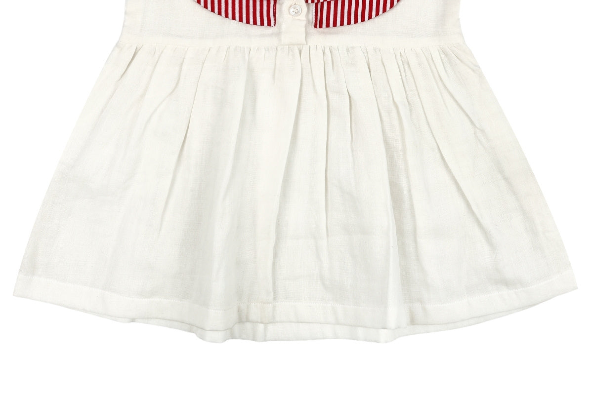 Cherry Stripe Cotton Dress