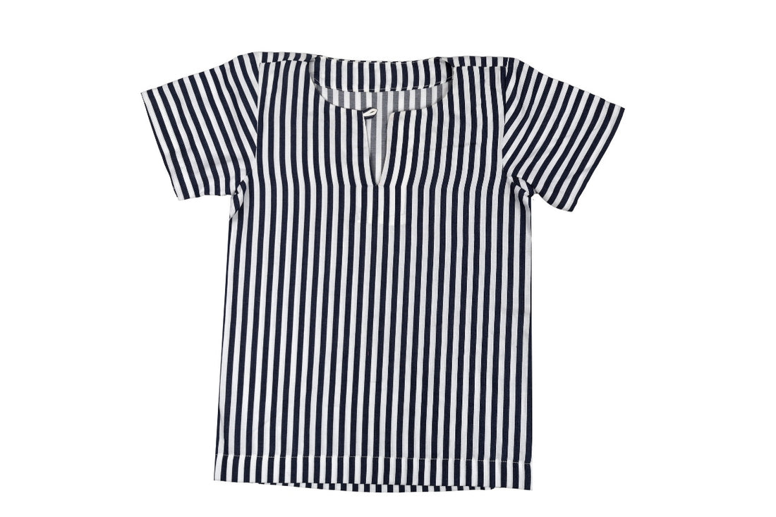 Navy Stripe Cotton Co-ord Set