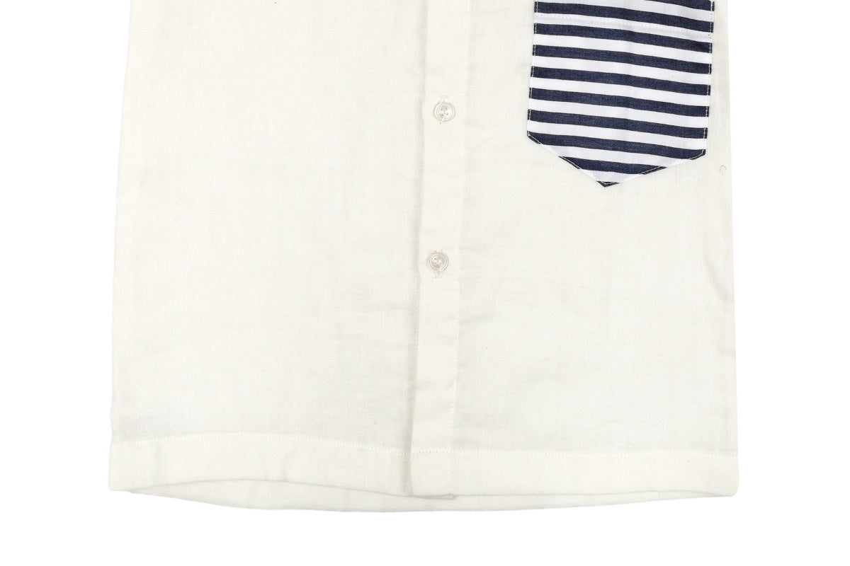 Classic Stripe Cotton Shirt & Shorts Set