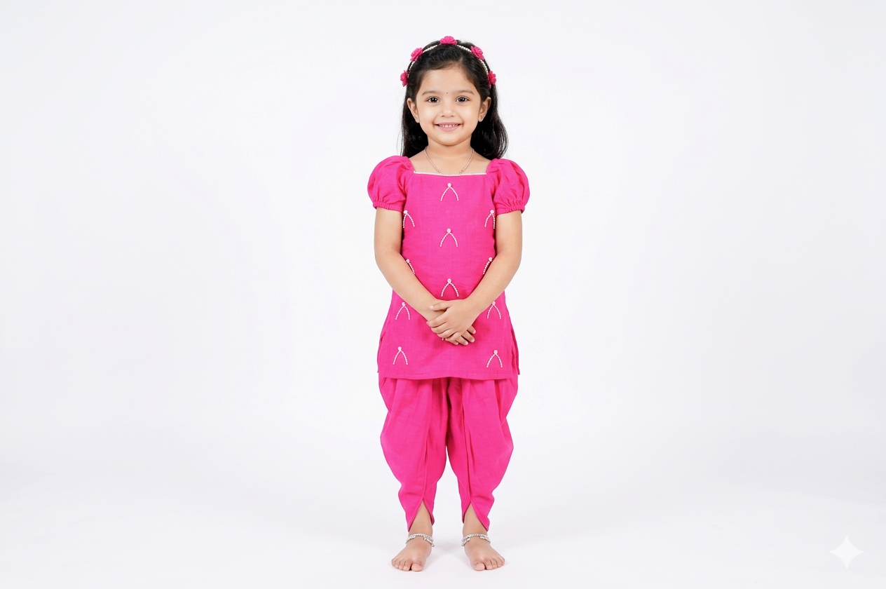 Rosy Charm Cotton Co-ord Set