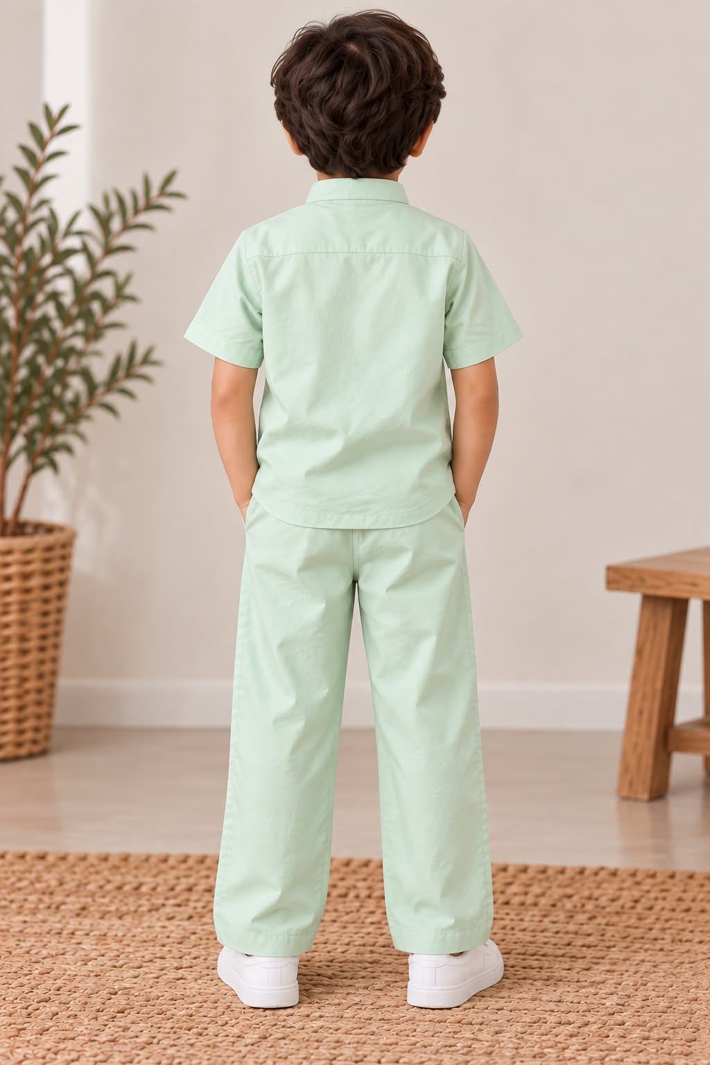 Mint Green Organic Cotton Co-ord Set