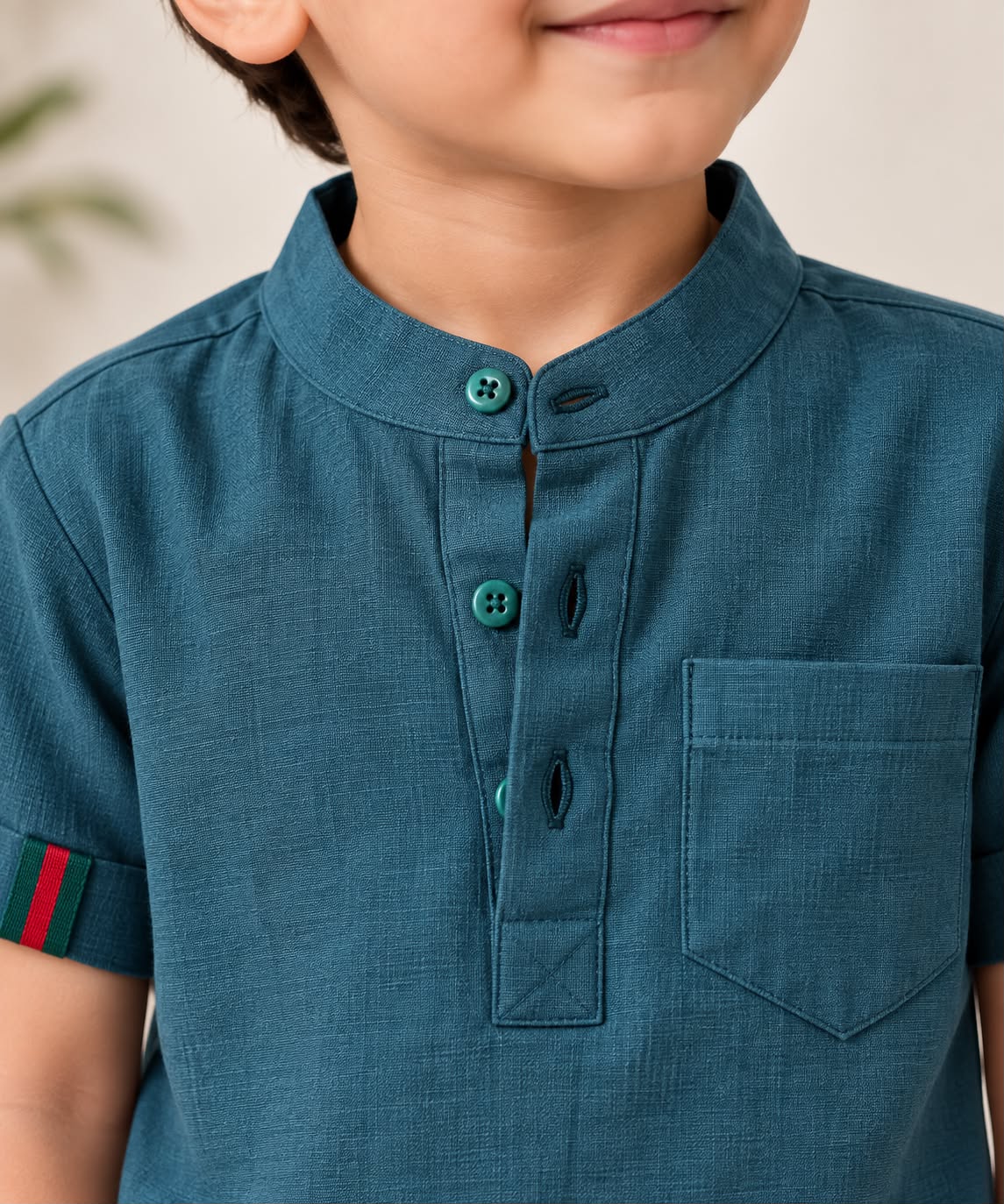 Teal Blue Organic Cotton Co-ord Set