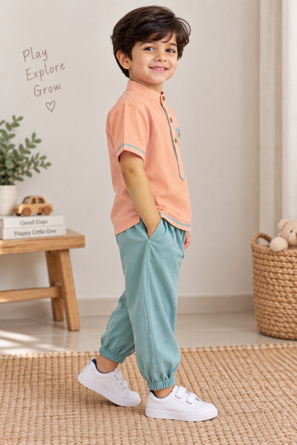 Peach & Aqua Little Explorer Set