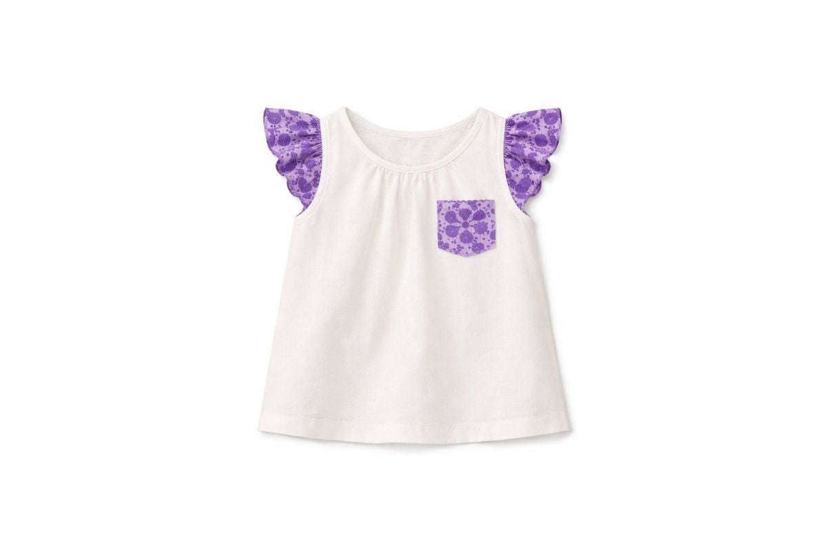 Lavender Bloom Cotton Dungaree Romper