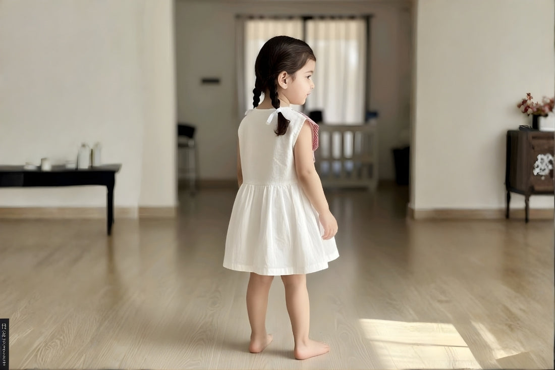 Cherry Stripe Cotton Dress