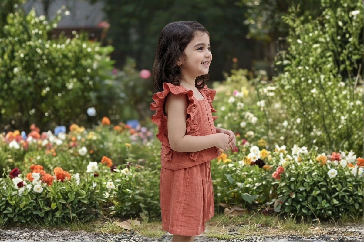 Terracotta Breeze Cotton Co-ord Set