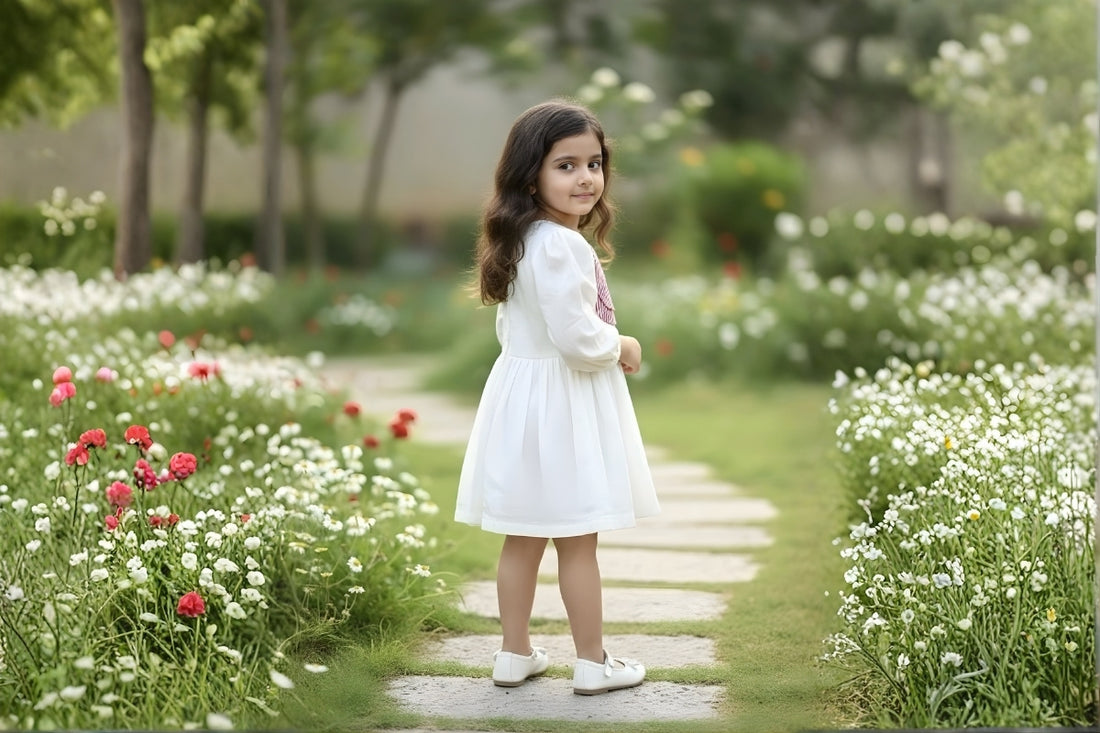 Blossom Stripe Cotton Dress