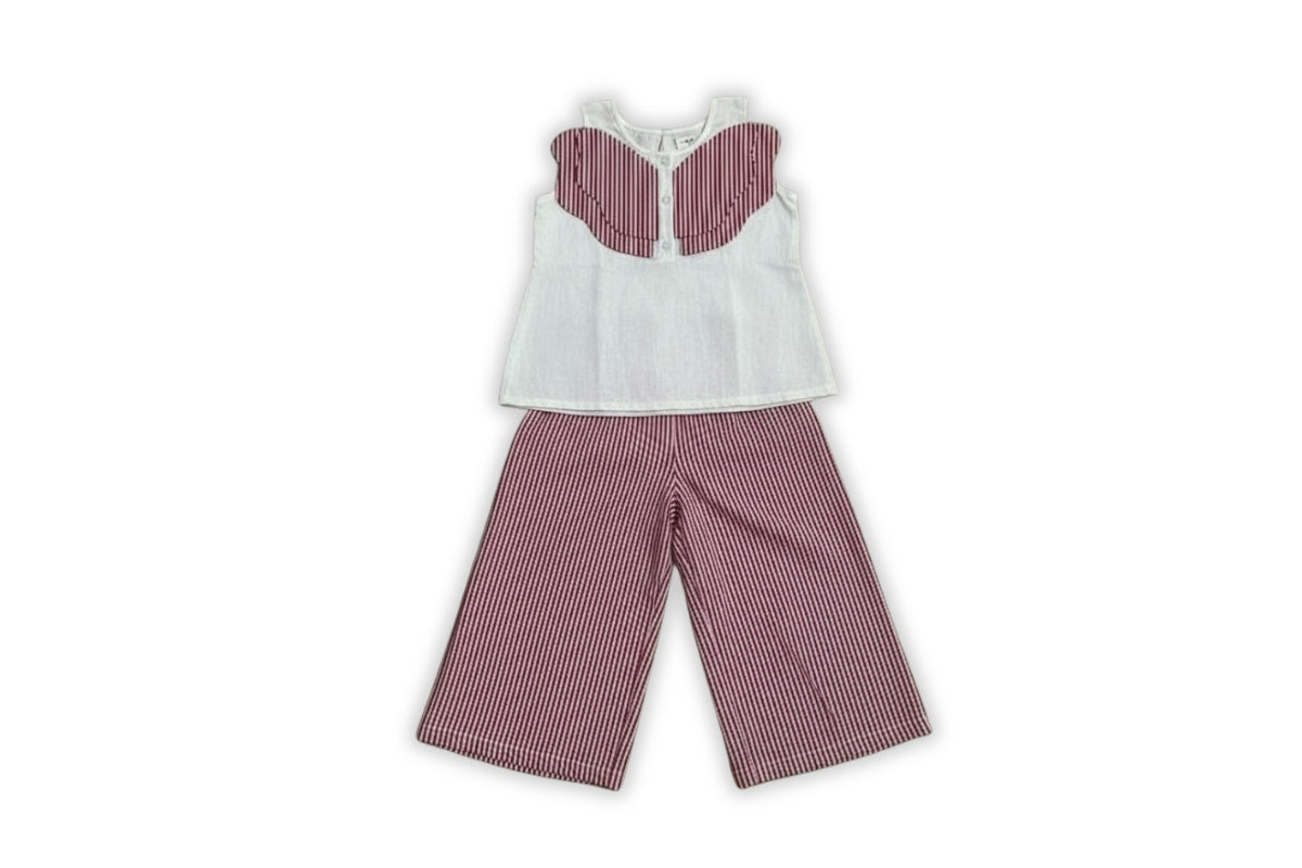 Scarlet Stripe Cotton Co-ord Set