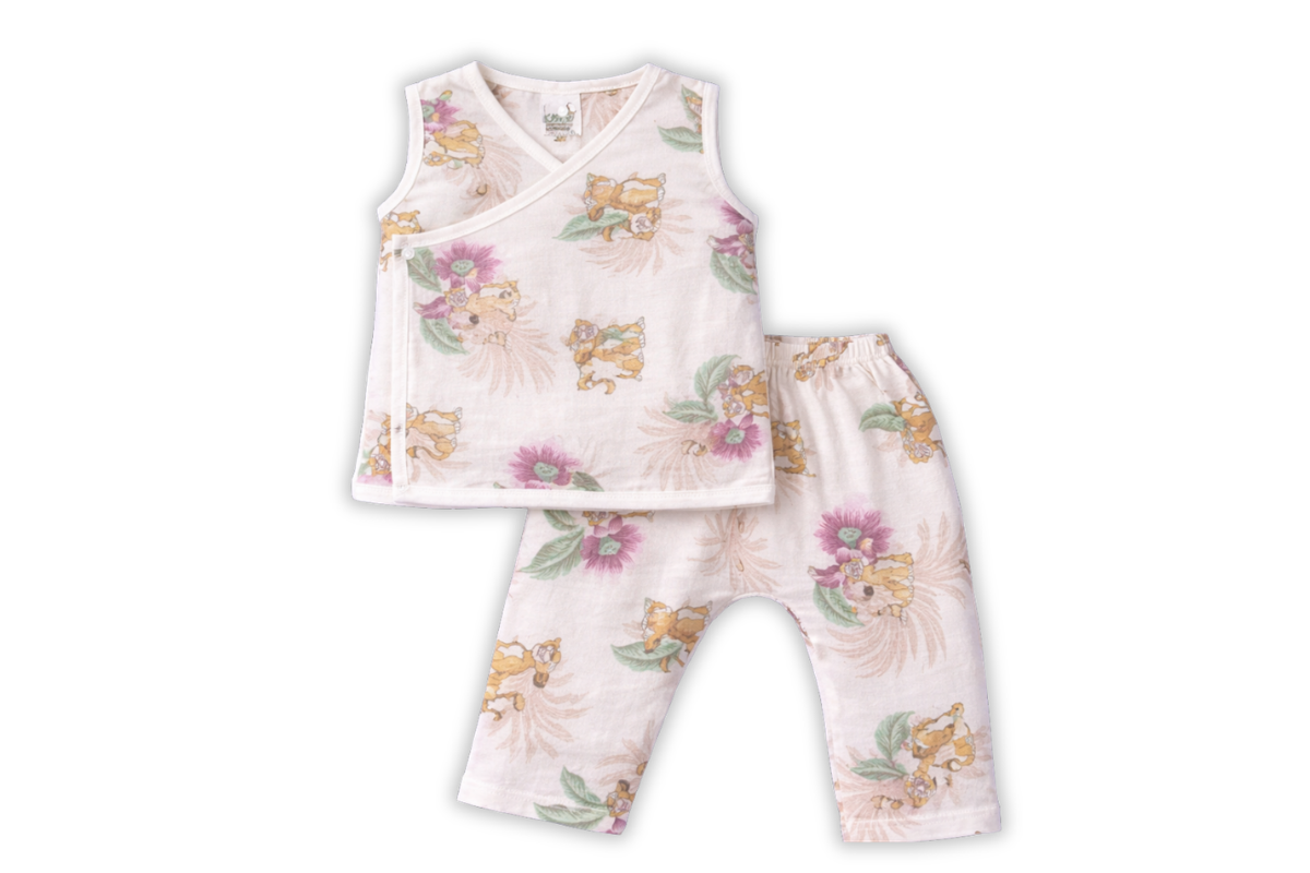 Floral Cub Cotton Baby Set