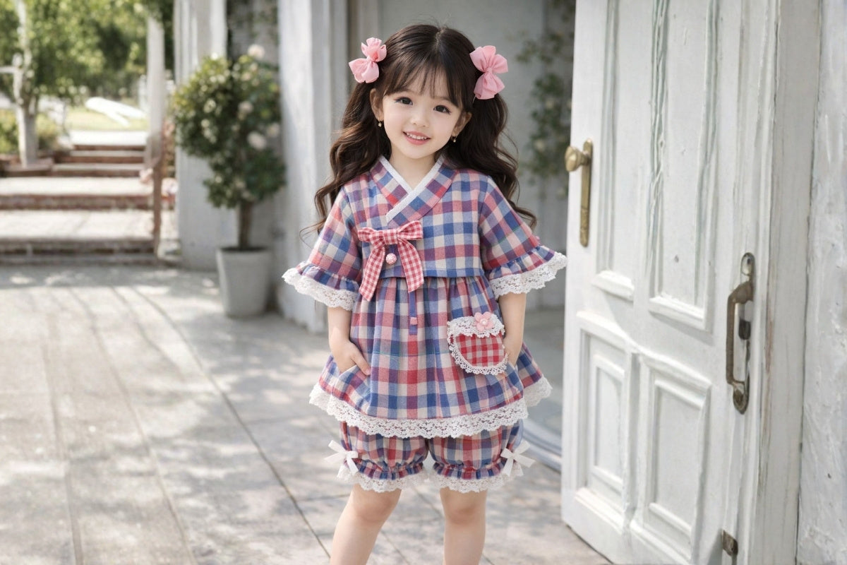 Vintage Candy Checks Cotton Co-Ord Set
