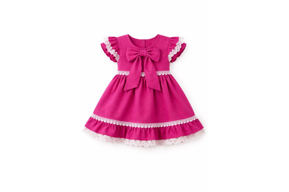 Blossom Bow Cotton Dress