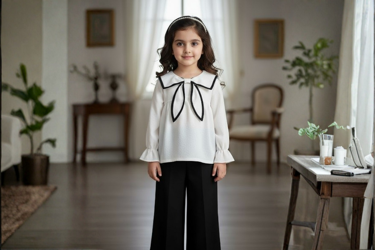 Midnight Bow Cotton Co-ord Set