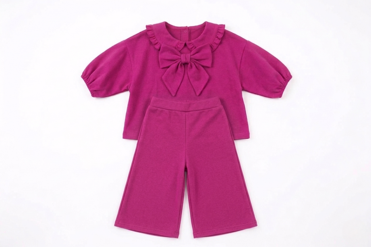 Rose Bow Cotton Co-ord Set