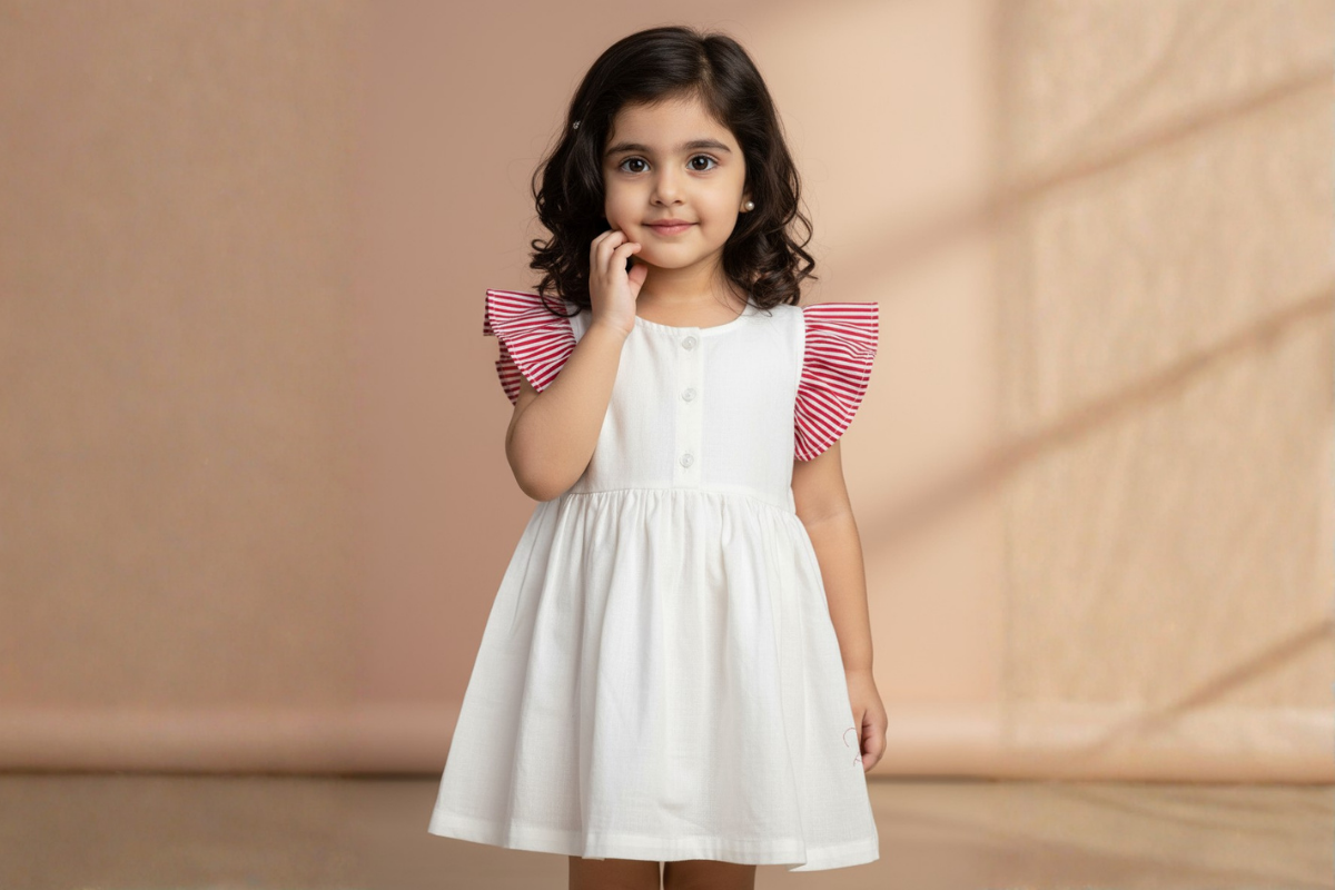 Candy Ruffle Cotton Dress