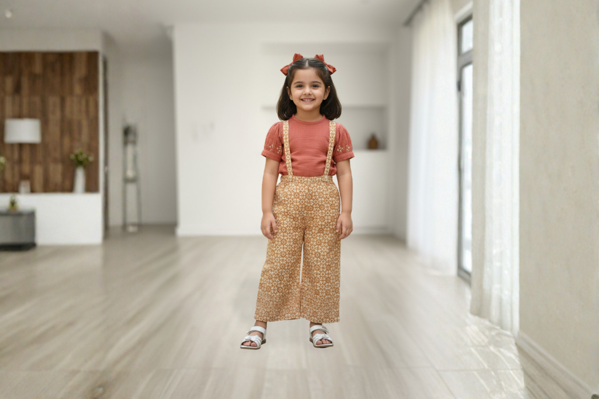 Desert Bloom Cotton Suspender Co-ord Set
